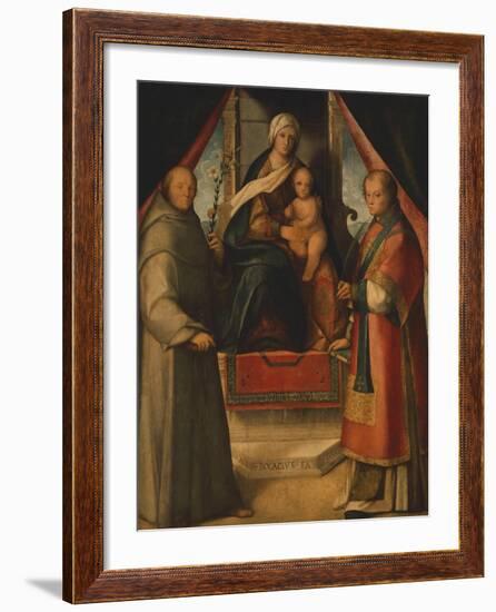 Madonna and Saints, 1518-null-Framed Giclee Print