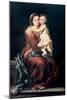 Madonna and the Rosary no.1-Bartolome Esteban Murillo-Mounted Giclee Print