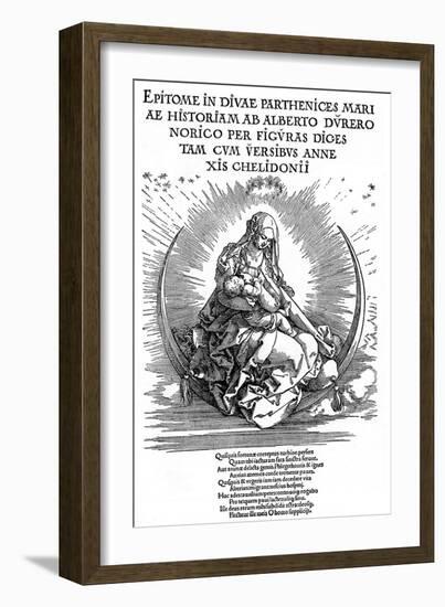 Madonna as Nursing Mother and Divine Being, 1511-Albrecht Durer-Framed Giclee Print