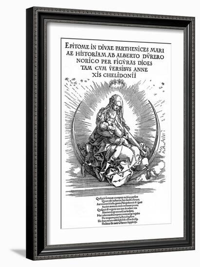 Madonna as Nursing Mother and Divine Being, 1511-Albrecht Durer-Framed Giclee Print