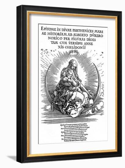 Madonna as Nursing Mother and Divine Being, 1511-Albrecht Durer-Framed Giclee Print