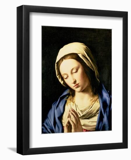 Madonna at Prayer-Giovanni Battista Salvi da Sassoferrato-Framed Giclee Print