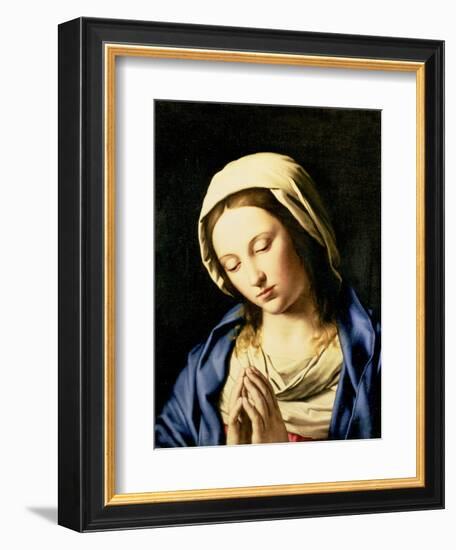 Madonna at Prayer-Giovanni Battista Salvi da Sassoferrato-Framed Giclee Print