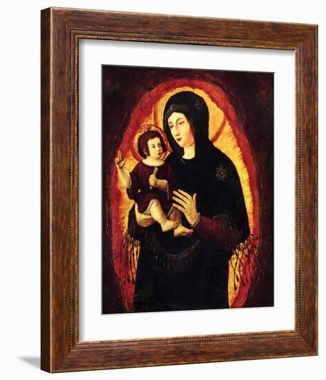 Madonna, Beautiful Maria of Regensburg-Albrecht Altdorfer-Framed Premium Giclee Print