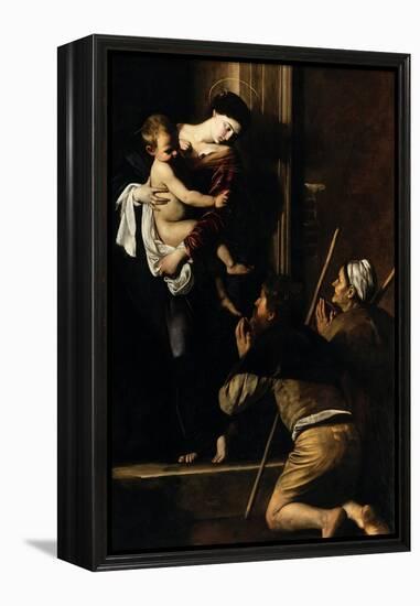 Madonna Dei Pellegrini-Caravaggio-Framed Premier Image Canvas