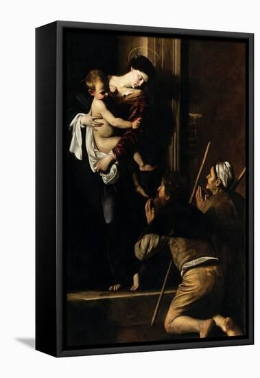 Madonna Dei Pellegrini-Caravaggio-Framed Premier Image Canvas