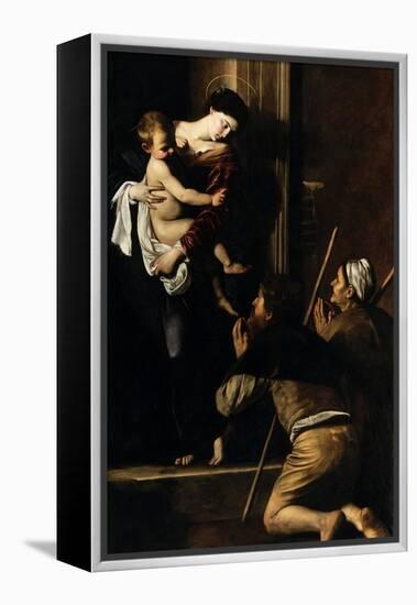 Madonna Dei Pellegrini-Caravaggio-Framed Premier Image Canvas