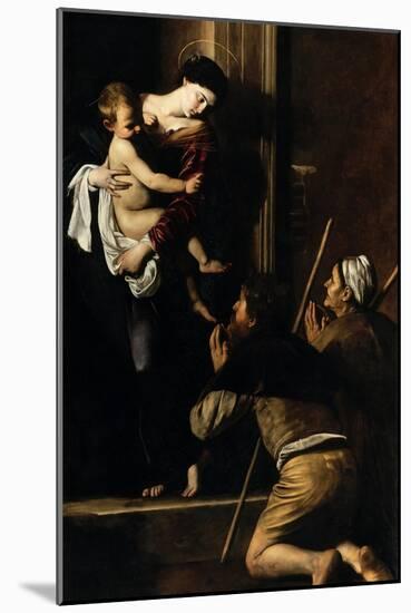Madonna Dei Pellegrini-Caravaggio-Mounted Giclee Print