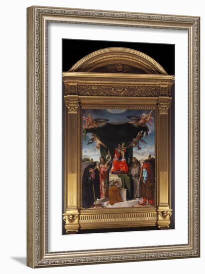 Madonna Del Baldacchino-Lorenzo Lotto-Framed Giclee Print