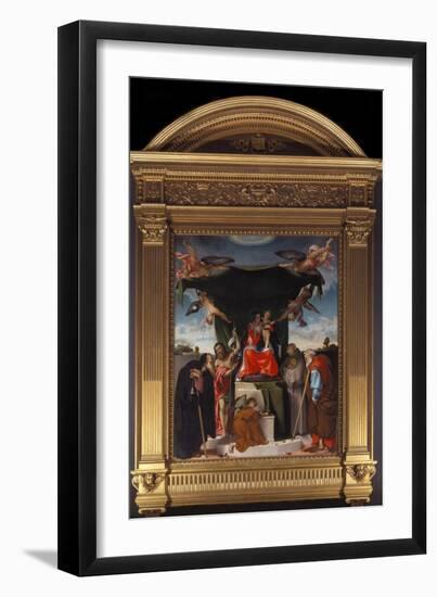 Madonna Del Baldacchino-Lorenzo Lotto-Framed Giclee Print