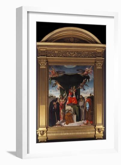 Madonna Del Baldacchino-Lorenzo Lotto-Framed Giclee Print