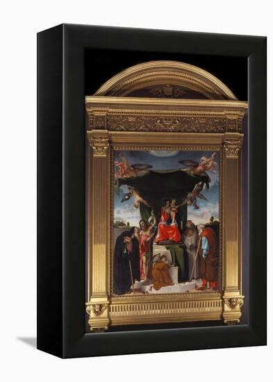 Madonna Del Baldacchino-Lorenzo Lotto-Framed Premier Image Canvas