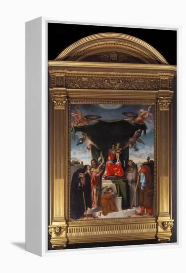 Madonna Del Baldacchino-Lorenzo Lotto-Framed Premier Image Canvas