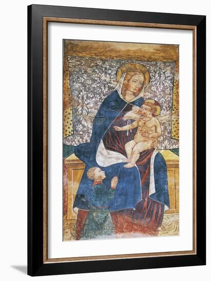 Madonna Del Latte in Church of San Giovanni Al Monte, Quarona, Piedmont, Italy-null-Framed Giclee Print