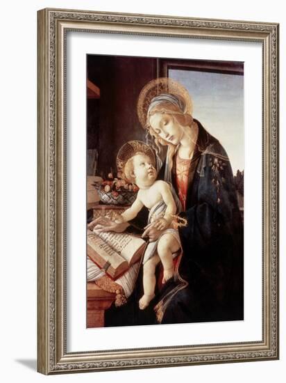 Madonna Del Libro-Sandro Botticelli-Framed Giclee Print