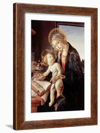 Madonna Del Libro-Sandro Botticelli-Framed Giclee Print