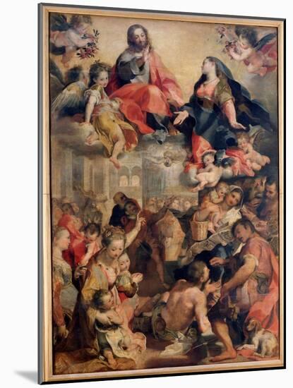 Madonna Del Popolo (Painting, 1575-1579)-Federico Fiori Barocci or Baroccio-Mounted Giclee Print