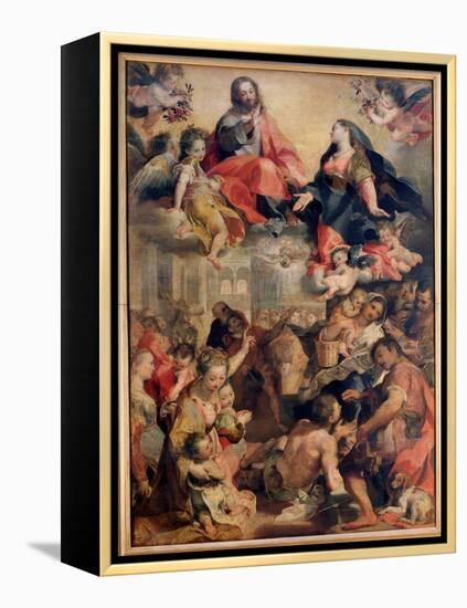 Madonna Del Popolo (Painting, 1575-1579)-Federico Fiori Barocci or Baroccio-Framed Premier Image Canvas