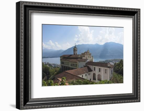 Madonna del Sasso, Monastery, Orselina, Locarno, Lake Maggiore, Ticino, Switzerland, Europe-James Emmerson-Framed Photographic Print