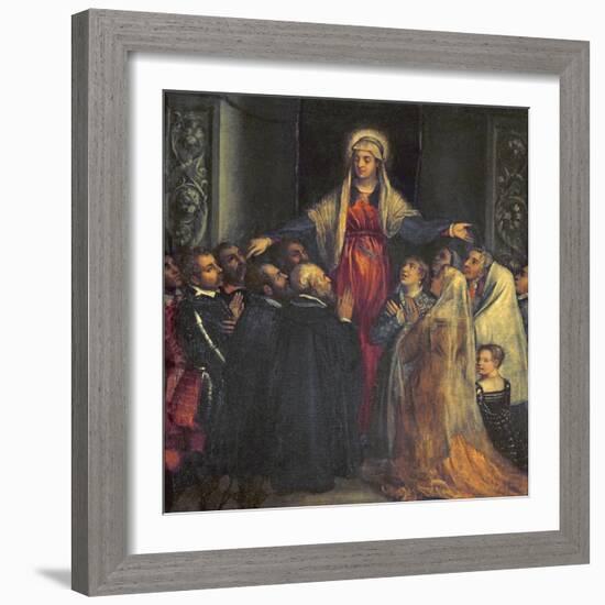 Madonna Della Misericordia-Titian (Tiziano Vecelli)-Framed Giclee Print