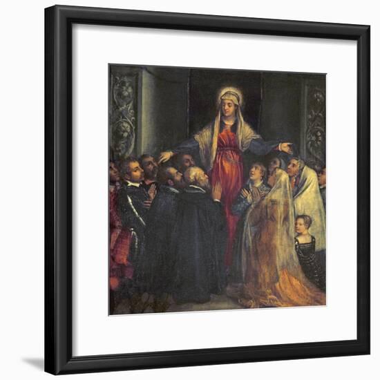 Madonna Della Misericordia-Titian (Tiziano Vecelli)-Framed Giclee Print