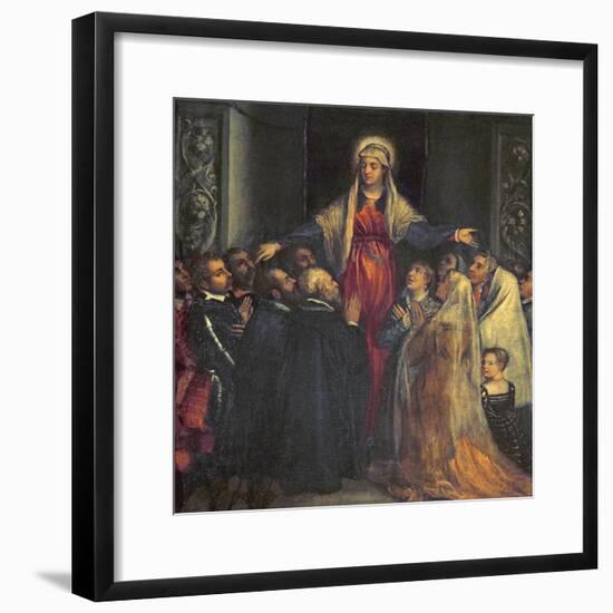 Madonna Della Misericordia-Titian (Tiziano Vecelli)-Framed Giclee Print