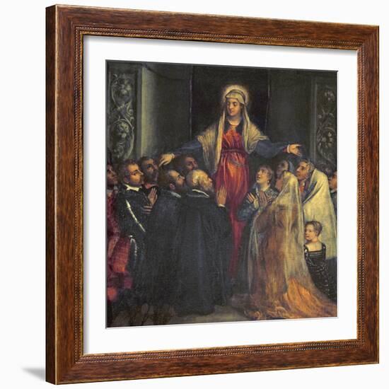 Madonna Della Misericordia-Titian (Tiziano Vecelli)-Framed Giclee Print