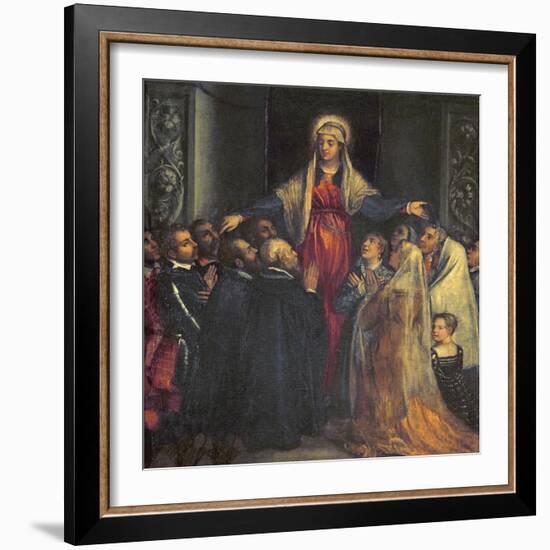 Madonna Della Misericordia-Titian (Tiziano Vecelli)-Framed Giclee Print