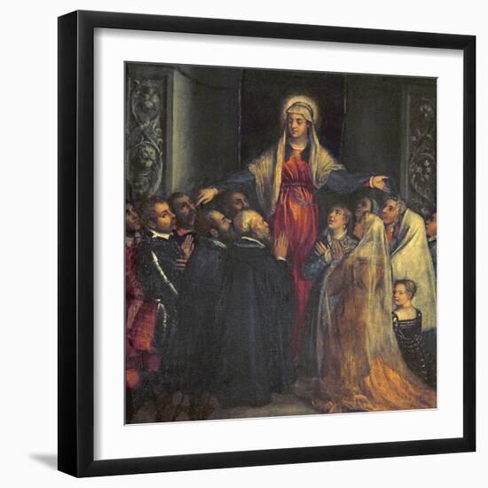 Madonna Della Misericordia-Titian (Tiziano Vecelli)-Framed Giclee Print