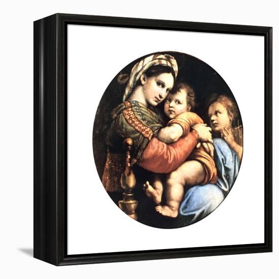 Madonna Della Seggiola, 1514-Raphael-Framed Premier Image Canvas