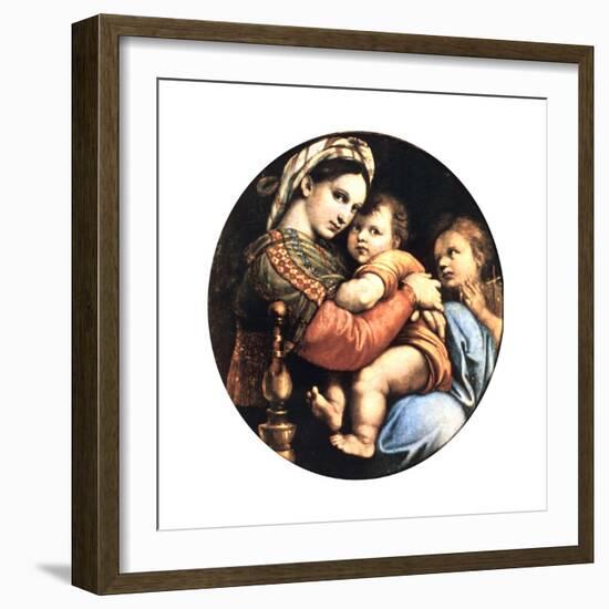 Madonna Della Seggiola, 1514-Raphael-Framed Giclee Print