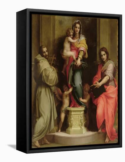 Madonna Delle Arpie-Andrea del Sarto-Framed Premier Image Canvas