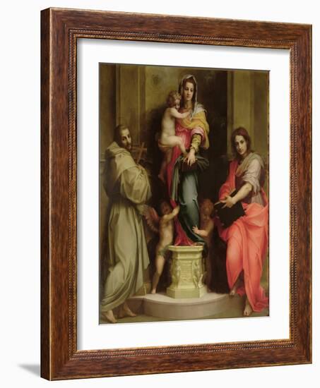 Madonna Delle Arpie-Andrea del Sarto-Framed Giclee Print