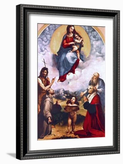 Madonna Di Foligno, C1511-1512-Raphael-Framed Giclee Print