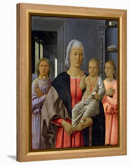Madonna Di Senigallia or “” Madonna a Child with Two Angels”” Painting by Piero Della Francesca (14-Piero Della Francesca-Framed Premier Image Canvas