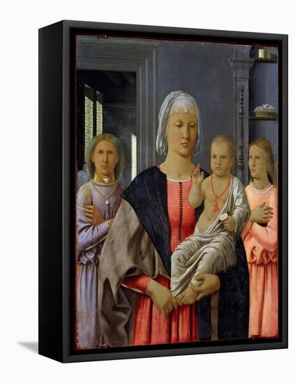 Madonna Di Senigallia or “” Madonna a Child with Two Angels”” Painting by Piero Della Francesca (14-Piero Della Francesca-Framed Premier Image Canvas