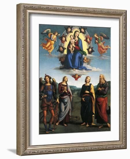 Madonna in Glory, Ca 1500-1501-Pietro Perugino-Framed Giclee Print