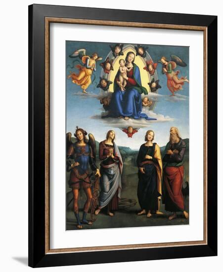 Madonna in Glory, Ca 1500-1501-Pietro Perugino-Framed Giclee Print