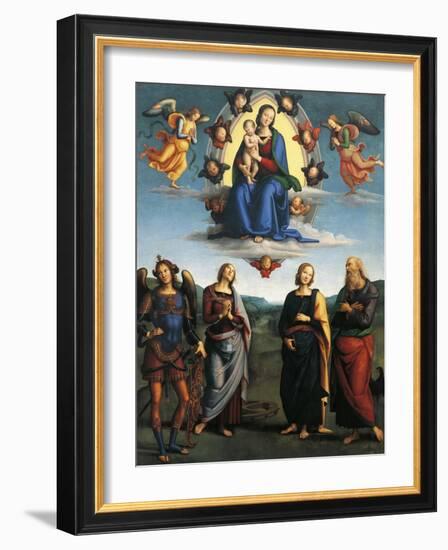 Madonna in Glory, Ca 1500-1501-Pietro Perugino-Framed Giclee Print