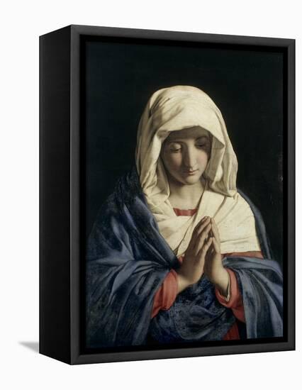 Madonna in Prayer-Giovanni Battista Salvi da Sassoferrato-Framed Premier Image Canvas