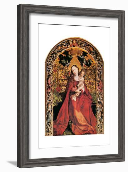 Madonna in Rose Garden, 1473-Martin Schongauer-Framed Giclee Print