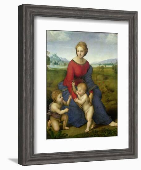 Madonna in the Meadow, 1505 or 1506-Raphael-Framed Giclee Print