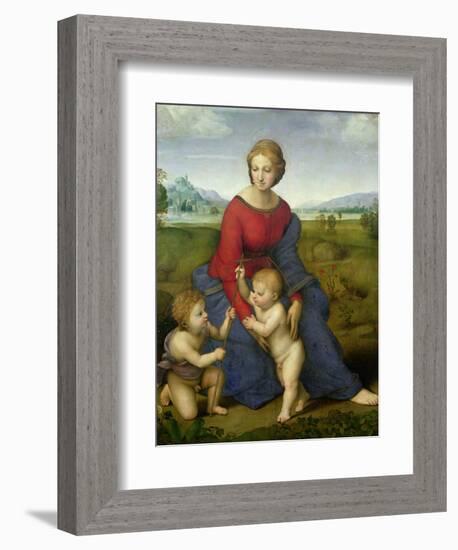 Madonna in the Meadow, 1505 or 1506-Raphael-Framed Giclee Print