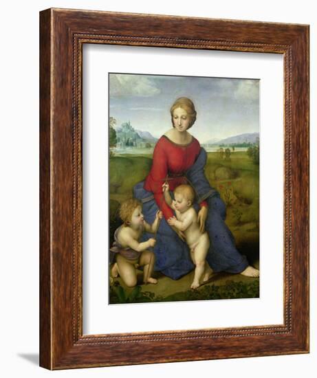 Madonna in the Meadow, 1505 or 1506-Raphael-Framed Giclee Print