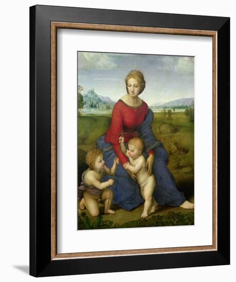 Madonna in the Meadow, 1505 or 1506-Raphael-Framed Giclee Print