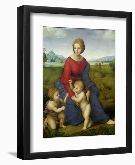 Madonna in the Meadow, 1505 or 1506-Raphael-Framed Giclee Print