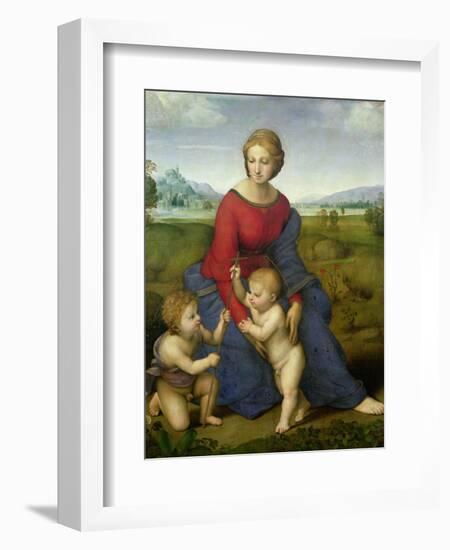 Madonna in the Meadow, 1505 or 1506-Raphael-Framed Giclee Print