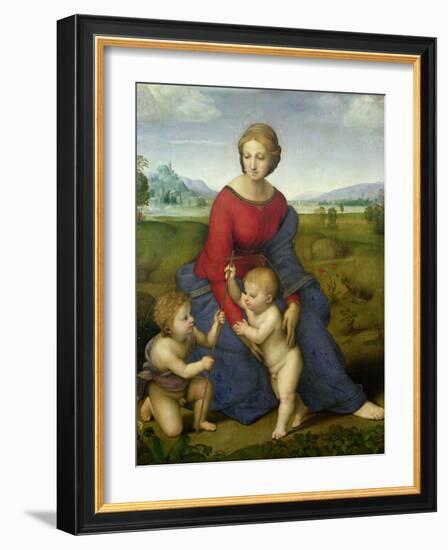 Madonna in the Meadow, 1505 or 1506-Raphael-Framed Giclee Print