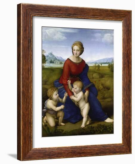 Madonna in the Meadow-Raphael-Framed Giclee Print