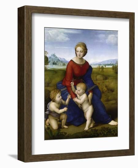 Madonna in the Meadow-Raphael-Framed Giclee Print
